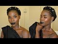 Fall Makeup Tutorial For Black Women | DARK LIPSTICK | Vivian Beauty and Style