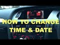 HOW TO CHANGE TIME & DATE AUDI A3 A4 A5 A6 WITH MMI (B8)