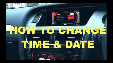HOW TO CHANGE TIME & DATE AUDI A3 A4 A5 A6 WITH MMI (B8)
