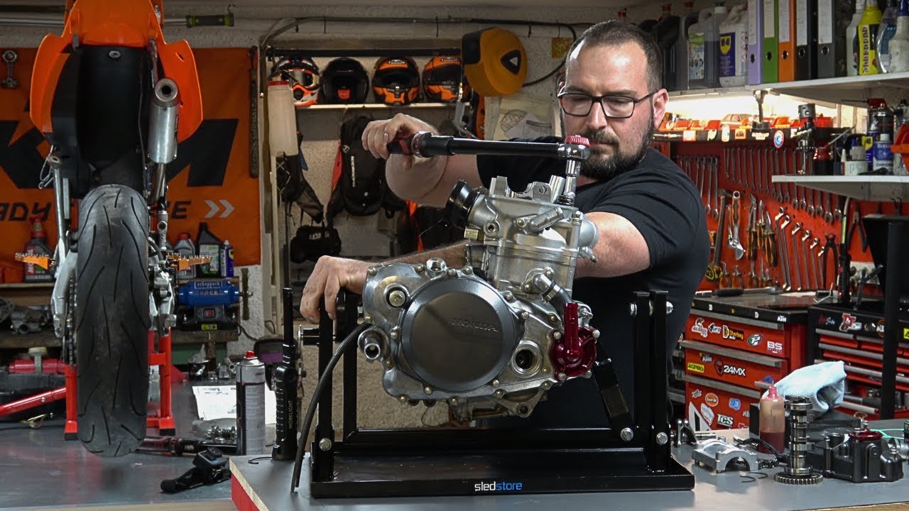 Assemblage moteur Honda 450 CRF - Roulements de vilo, piston et premier démarrage!