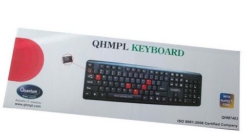 Unboxing Quantum 7403 keyboard.