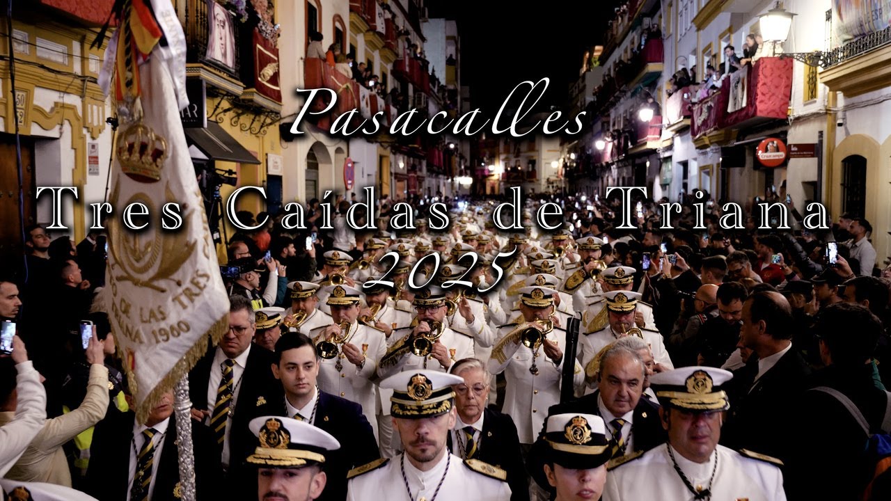 4K | PASACALLES TRES CAÍDAS DE TRIANA | MADRUGÁ | 2025