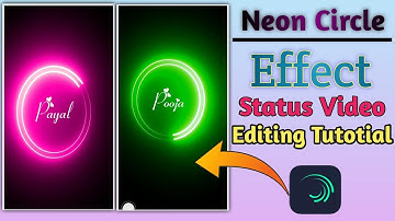 Neon Circle Video Status Editing Alight Motion | Alight Motion Video Editing Tutorial | Neon Circle