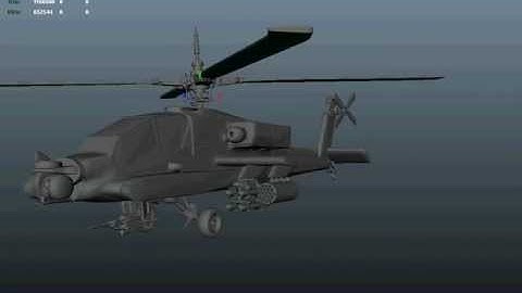 Apache 3D Model WIP