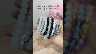 Under ₹100? These Handmade Bracelets Are a Must! 🌸 #handmadebracelet #braceletmaking #beadedbracelet