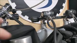 SCUBAPRO First Stage hose routing for doubles.