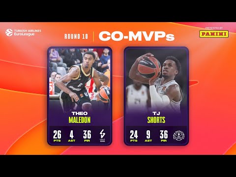 Theo Maledon & TJ Shorts | RS Round 10 co-MVPs | 2024-25 Turkish Airlines EuroLeague