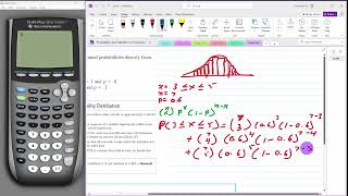 The Binomial Probability Distribution using the formula and TI-84