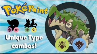 Drawing Pokémon with unique type combinations for my Fan made Pokémon region based on Florida!