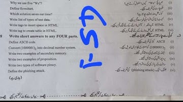 9th class computer Fsd board group 1 paper 2023