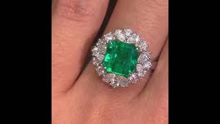 Amazing 2.5ct center stone lab grown emerald ring😍😍 #kawaii #handmade #emerald #finejewelrydesign Profile