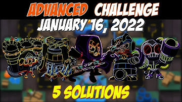 BDT6 Advanced Challenge - January 16, 2022 - Can You Find All 5 Solutions? (5 Solutions)