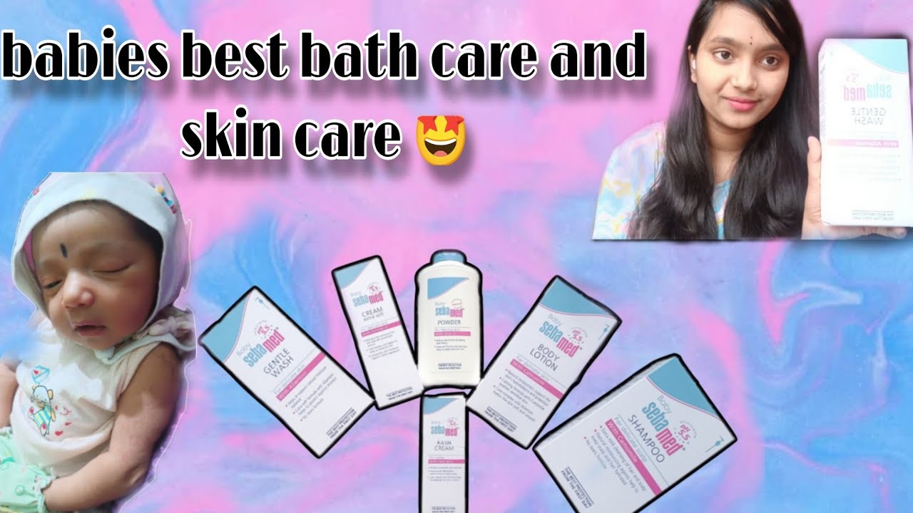 ನನ್ನ ಮಗಳ bath care and skin care 😮ಸೀಕ್ರೆಟ್.. 🤫 sebamed baby products Kannada review YouTube