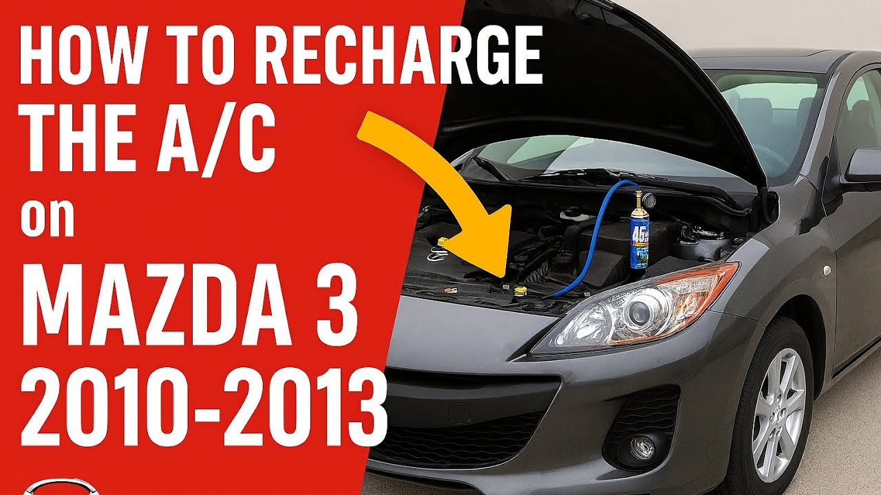 Заправка кондиционера Mazda 3 (2010-2013) | Самостоятельная установка кондиционера для холодного ...
