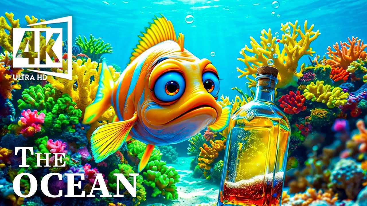4K VIDEO Aquarium Escape – Colorful Fish & Coral Reefs for Deep Relaxation