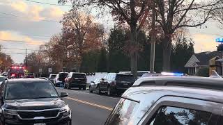 Celebrity Wantagh Fire Department Tower Ladder 6911 responding & arriving for a fire 11/30/24 Wealth