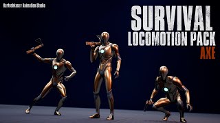 Survival Locomotion Pack  Axe  Preview (Unreal Engine)