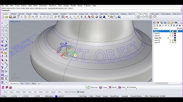 How to project text on a curved surface in Rhinoceros 3D