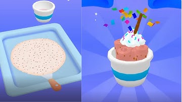 Ice Cream Roll All Level Walkthrough iOS,Android Gameplay Update Trailers Top Pro Game Mobile  FDW