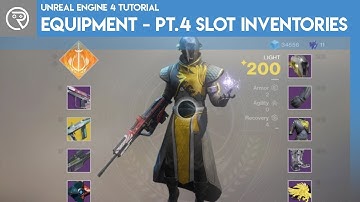 Unreal Engine 4 Tutorial - Equipment - Part 4 Slot Inventories