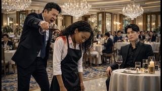 Her boss publicly humiliated the black waitress-unaware the Korean mafia boss was watching everythin