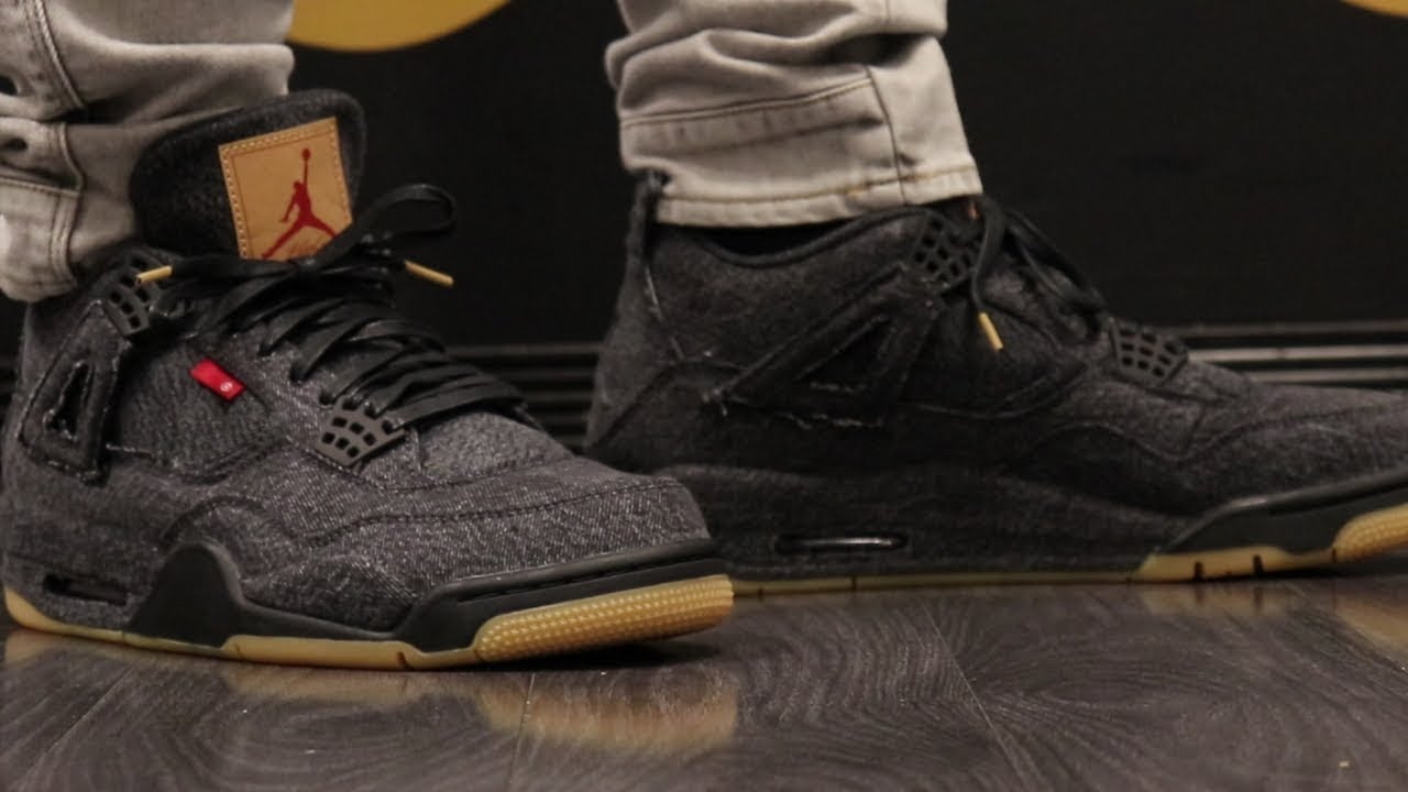 air jordan 4 black denim