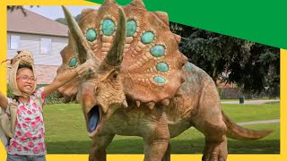 Baby Triceratops Saves Mom From The Sharp-Toothed Megaraptor More Dinosaurs For Kids