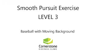 Vestibular & Concussion Exercise – Smooth Pursuit Level 03