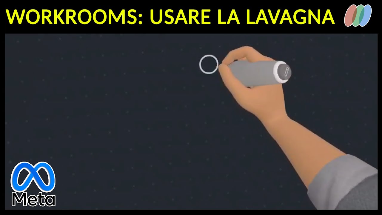 Oculus Quest 2:   Horizon Workrooms  -  La lavagna (come funziona)