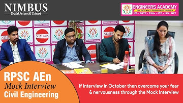 RPSC AEn Mock Interview | Interview Guidance Program for RPSC AEn | Civil Engineering | Interview -8