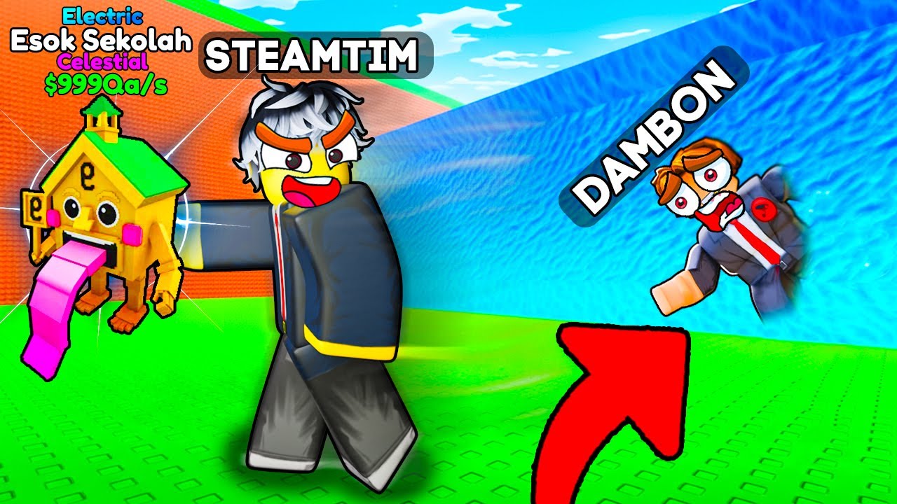 ✨ STEAMTIM vs DAMBON | СОБЕРИ ДОРОЖЕ КОМАНДУ И ПОБЕДИ в Escape Tsunami for Brainrots | Роблокс