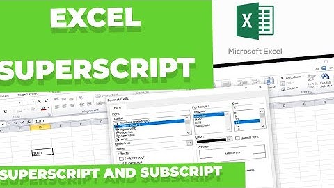 Unleash the Power of Excel: The Hidden Secrets of Superscript|Excel Superscript|Superscript in excel
