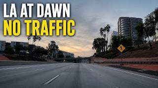 Daily Drive at Dawn | Empty LA Freeways (North Hollywood to Silver Lake)