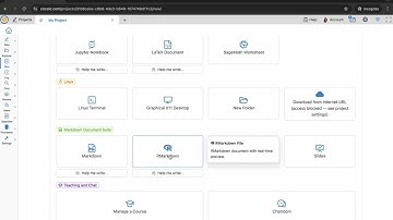 How to Create an RMarkdown Document in CoCalc