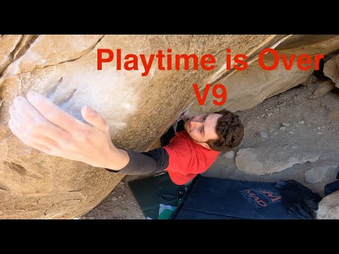Beta Video for climb Playtime is Over v9, Joe's Valley