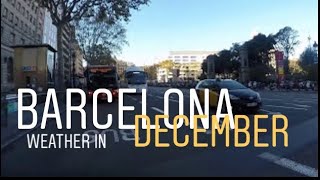 Barcelona weather in december