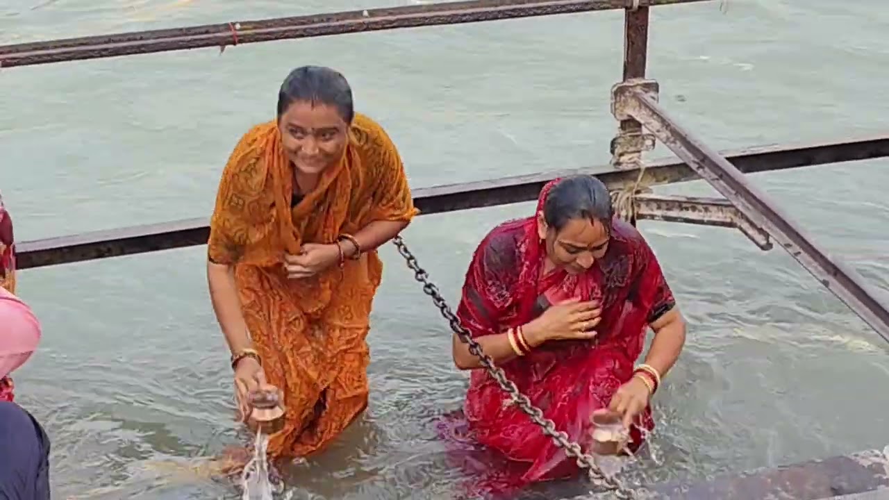 हर हर गंगे# नमामि गंगे #गंगा स्नान #हर की पौड़ी#हरिद्वार🐾🪷🐾 सीताराम