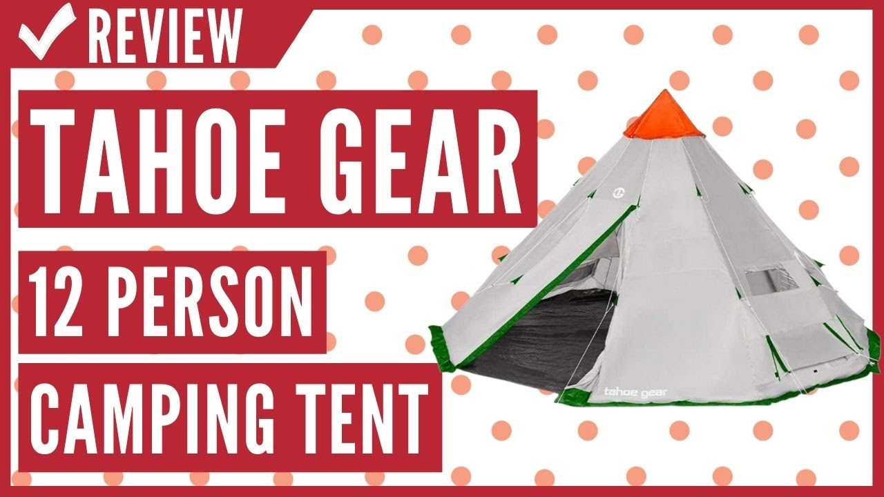 Tahoe Gear Bighorn XL 18' x 18' 12 Person Teepee Cone Shape
