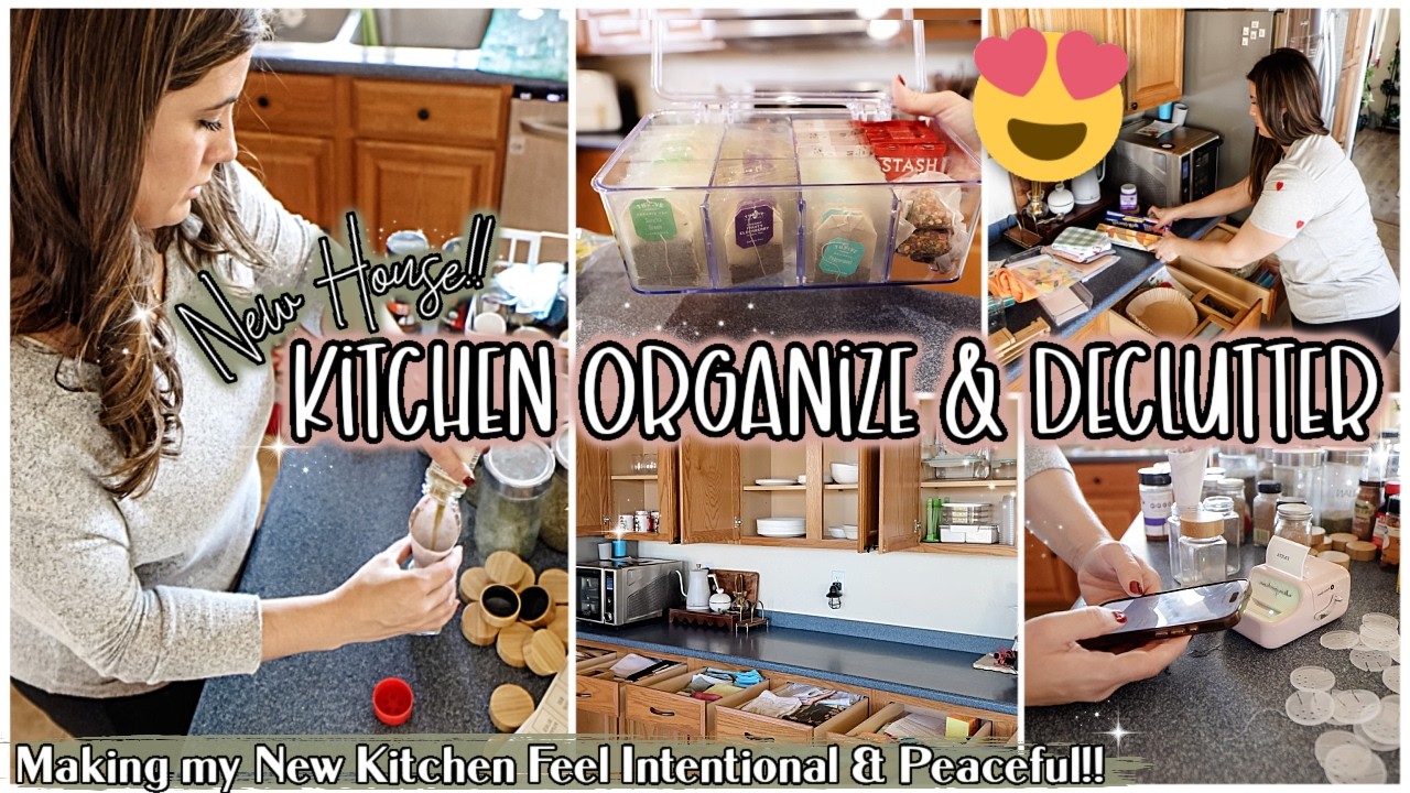 NEW HOUSE KITCHEN DECLUTTER & ORGANIZE 2025 :: Making my Kitchen Feel Peaceful & Intentional