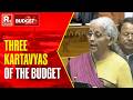 Union Budget 2026: Finance Minister Nirmala Sitharaman Explains 3 Kartavyas Of The Budget