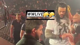 Unseen Footage Of A Broken Roman Reigns Leaving Ringside Off Air After Wwe Raw