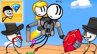 Stickmin Stealing the Diamond Gameplay Android/iOS screenshot 4