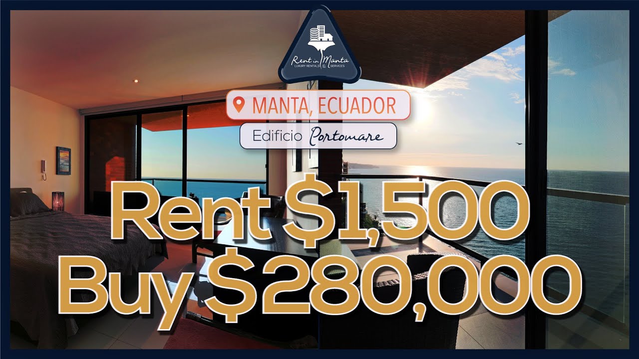 RentInManta Elegant Oceanfront 3/2.5 Luxe Condo for Rent or Sale in