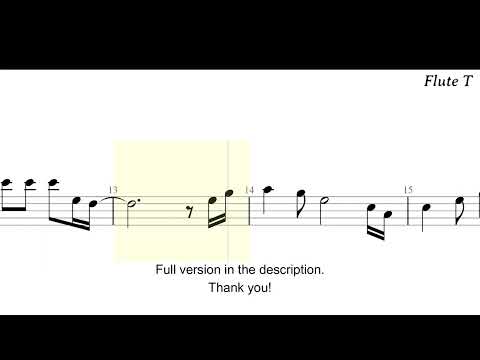 Always Remember Us This Way (Flute) - Lady Gaga