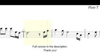 Always Remember Us This Way Flute Sheet