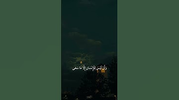 سعي الإنسان في هدوء الفجر… لا يضيع أبداً#قرآن #راحة_نفسية #quran #explore #اكسبلور #سورة_النجم