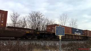 CSX I169 short intermodal - East Rochester, NY 12/20/21