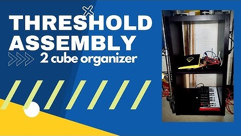 How to Assemble A Target Organizer - Threshold Two Cube Organizer