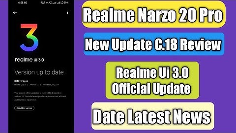 Realme Narzo 20 Pro New Update C.18 Review | Android 12 Official Update | Latest News