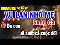 Vu Lan Nhớ Mẹ Karaoke Song Ca Nhạc Sống Dễ Hát | Trọng Hiếu